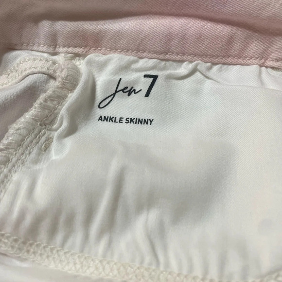 Jen7 by 7 for All Man Kind TieDye High Waist Cropped Skinny Jeans size 12 - Picture 9 of 10